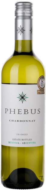 Phebus Chardonnay | Argentinië | gemaakt van de druif Chardonnay